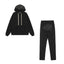 Syna World Graphic Fleece Hoodie Tracksuit Set (Black)