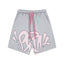 Syna World Graphic Fleece Shorts (Grey / Pink)