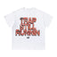 Syna World Vintage Oversized Statement Graphic Tee (White / Red Brick)