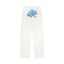 Syna World Graphic Fleece Sweatpants (White / Baby Blue)