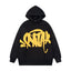 Syna world Drill Graffiti Logo Black Pullover Hoodie