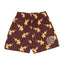 Eric Emanuel EE x Bape Short Brown Yellow