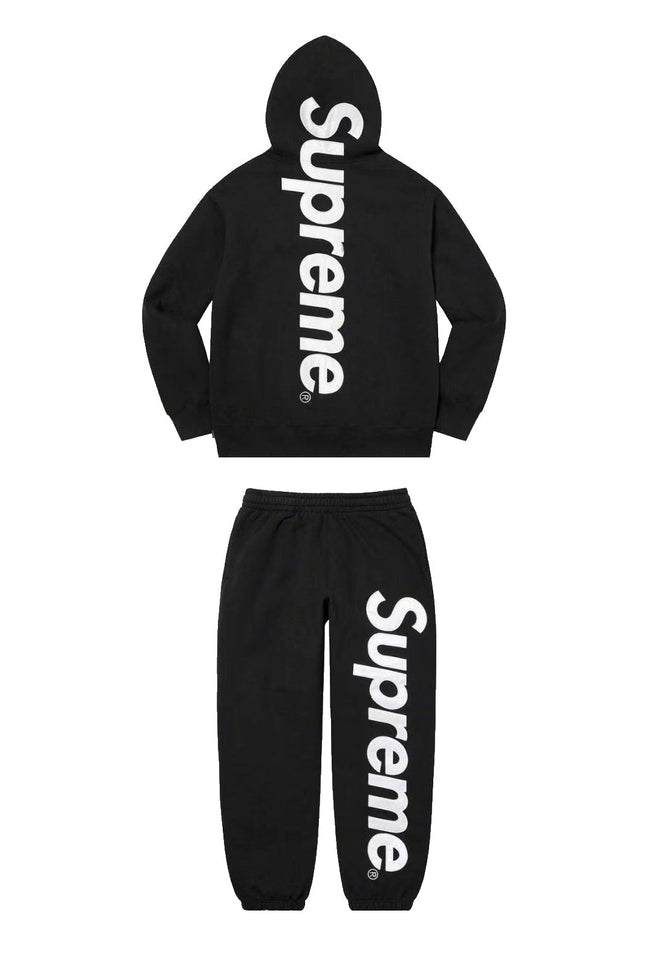 Supreme Side Logo Hoodie & Sweatpants Set – Black Hover Image