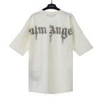 PALM ANGELS DOVE GRAPHIC OVERSIZED OFF‑WHITE T‑SHIRT
