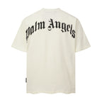PALM ANGELS DISTORTED BEAR PRINT OFF‑WHITE OVERSIZED T‑SHIRT