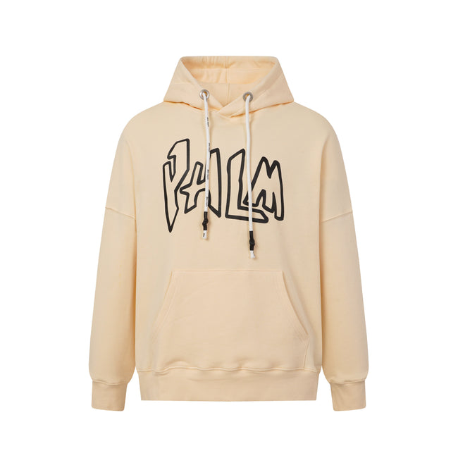 Palm Angels Graffiti Outline Logo Oversized Pullover Hoodie Main Image