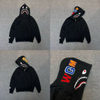 BAPE Shark Full Zip Hoodie Black Shark Edition