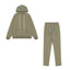 Syna World Graphic Fleece Hoodie Tracksuit Set (Sage Green)