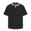 PALM ANGELS NECK LOGO PRINT OVERSIZED SHORT SLEEVE T‑SHIRT