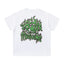 Syna World Green Flame Graffiti "Forgive Me" Oversized Tee (White / Green)