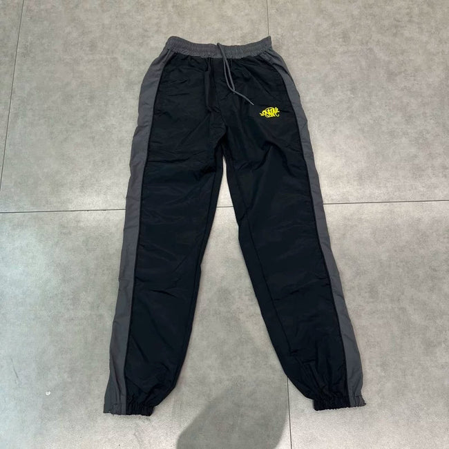 Syna World Colorblock Nylon Track Pants (Grey) Hover Image