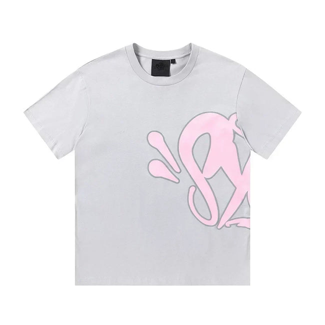 Syna World Graphic T-Shirt (Grey / Pink) Hover Image