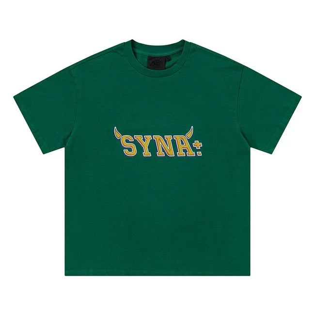 Syna World Vintage Oversized Graphic Tee (Green / Yellow) Hover Image