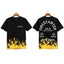 Palm Angels Firestarter Flame Graphic T-Shirt - Black