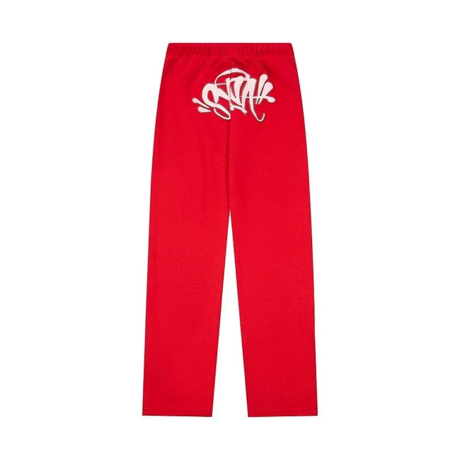 Syna World Graphic Fleece Sweatpants (Red / Pink) Hover Image