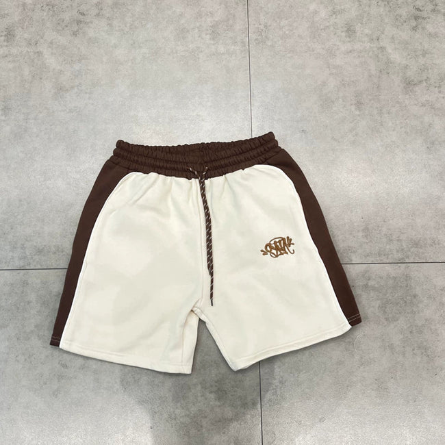 Syna World Graphic Fleece Shorts (Brown) Hover Image