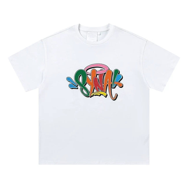 Syna World Graphic T-Shirt (White / Multi-Color) Hover Image