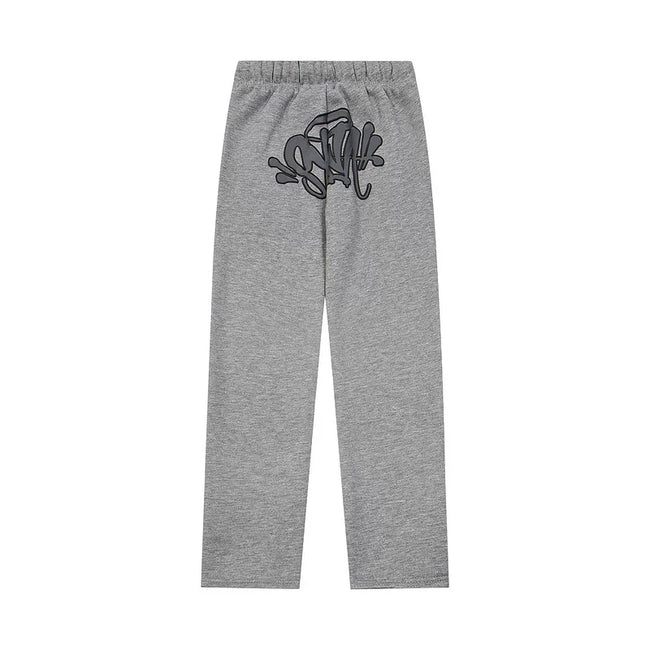 Syna World Graphic Fleece Sweatpants (Grey / Black) Hover Image