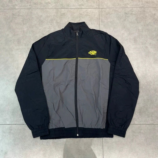 Syna World Colorblock Full-Zip Track Jacket (Grey) Hover Image