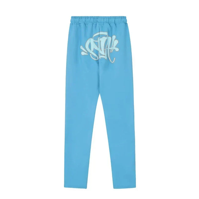 Syna World Back Logo Fleece Sweatpants (Blue) Hover Image