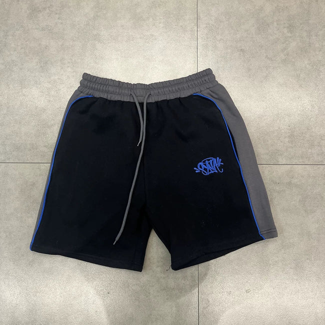 Syna World Graphic Fleece Shorts (Black) Hover Image