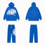 Syna world Graffiti Logo Blue Hoodie And Sweatpants Set