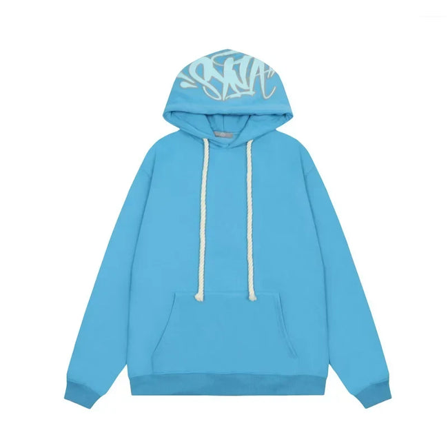 Syna World Hood Graphic Pullover Hoodie (Blue) Hover Image