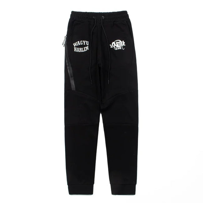 Syna World x Wagyu Harlem Fleece Sweatpants (Black) Hover Image