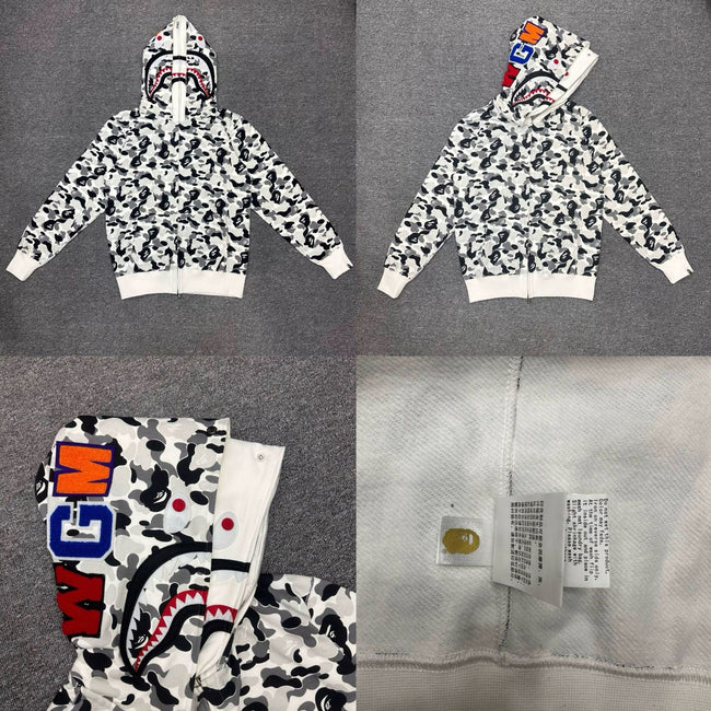 BAPE Shark Double-Layer Hood City Camo Zip Main Image
