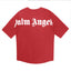 PALM ANGELS BACK BIG LOGO T‑SHIRT RED