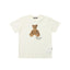 PALM ANGELS BEAR IN MIND TEDDY BEAR OFF‑WHITE OVERSIZED T‑SHIRT