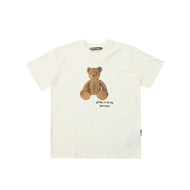 PALM ANGELS BEAR IN MIND TEDDY BEAR OFF‑WHITE OVERSIZED T‑SHIRT Hover Image